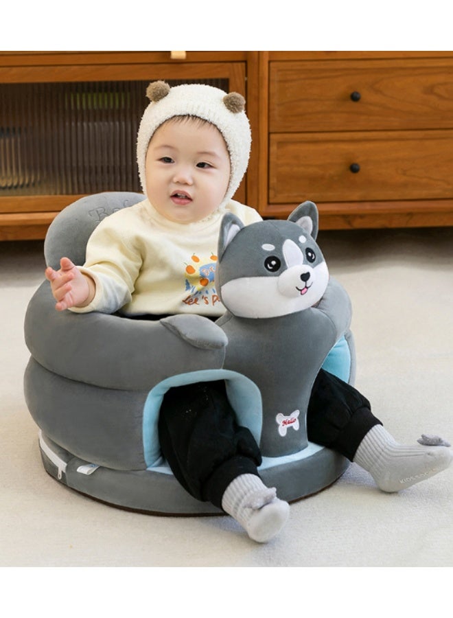 مقعد أريكة للأطفال مضاد للسقوط، قطعة أثرية لتعليم الطفل الجلوس، نسخة مطورة أكبر وأكثر سمكًا - Image 3