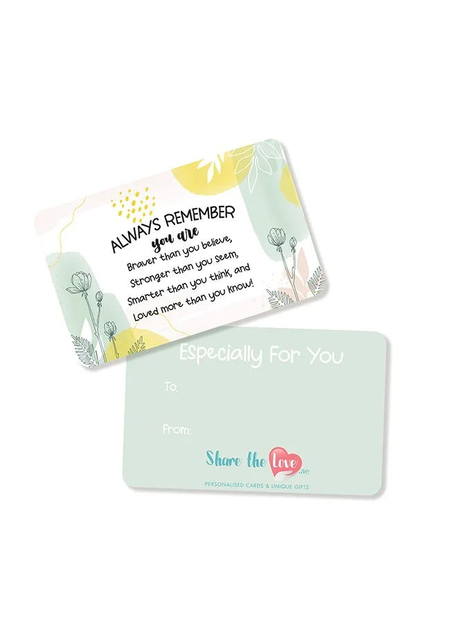 Share The Love Stay Strong Affection Card – Inspirational Greeting Card with Motivational Message, Perfect for Friendship, Support, Birthday & Special Occasions