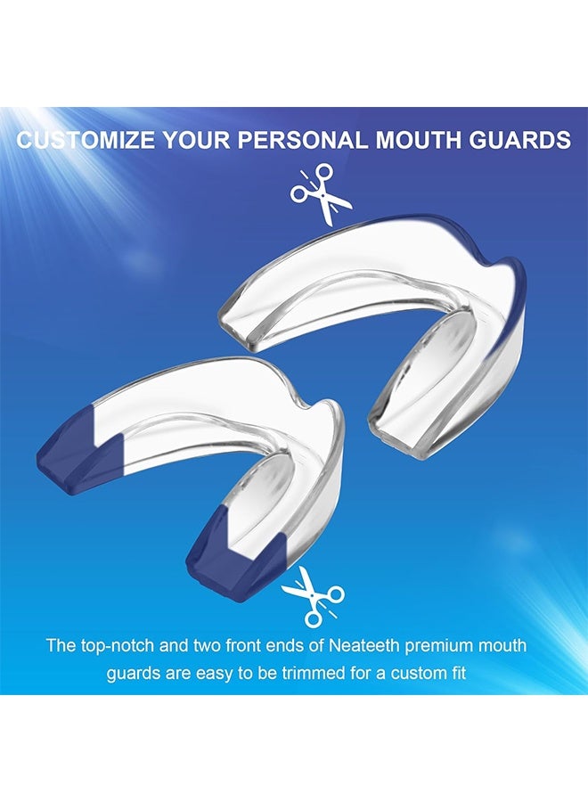 Generic 8 Pcs 2 Sizes Mouth Guard for Clenching Teeth at Night Upgraded Mouth Guard for Teeth Grinding Moldable Mouth Guard Stops Bruxism and Teeth Grinding with Two Travel Cases Dental Night Guards - Image 4