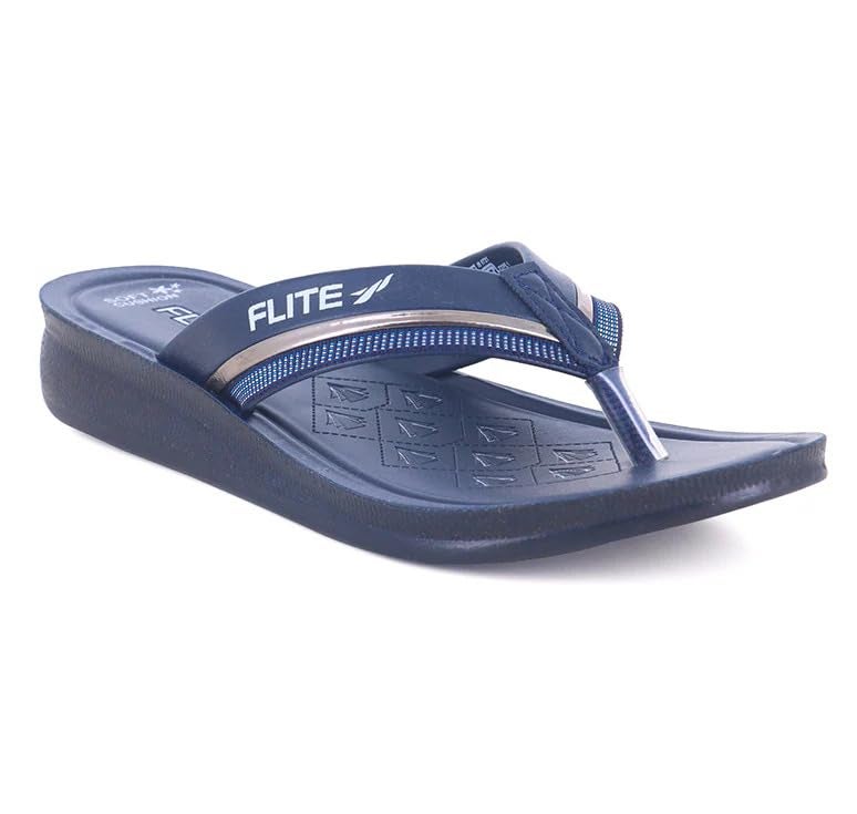 FLITE PUL-204 Women's PU Slippers | Outdoor Comfortable Flip-Flops for Women & Girls | Anti-Slip Durable Thong Sandals for Ladiers (Pink, UK Footwear Size System, Adult, Women, Numeric, Medium, 5) - Image 2