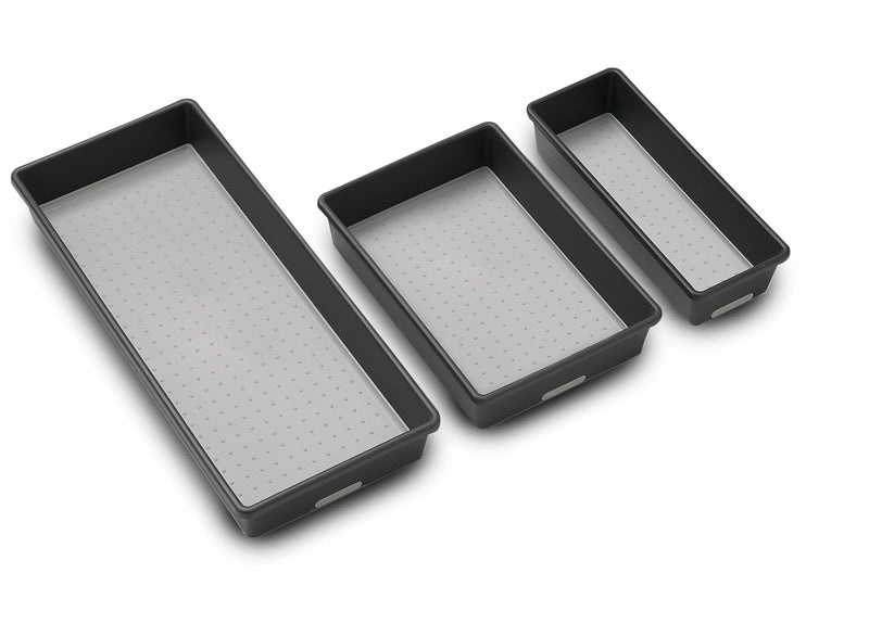 Madesmart Multi-Purpose Storage, Set of 3, Granite, PremiumGranite - Image 2
