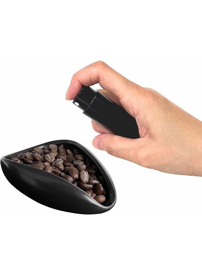 تودي جي هو كوب جرعة حبوب القهوة وطقم زجاجات البخاخ للإسبريسو وإكسسوارات القهوة وصينية الجرعة المفردة للقهوة أو الشاي. رذاذ لتقليل طاقة القهوة الثابتة (أسود ساطع)  - Image 1