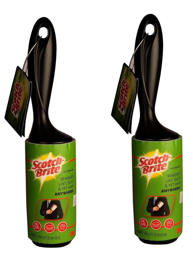 Scotch Brite ScotchBrite Polypropylene Lint Roller Pack of 2  - Image 1