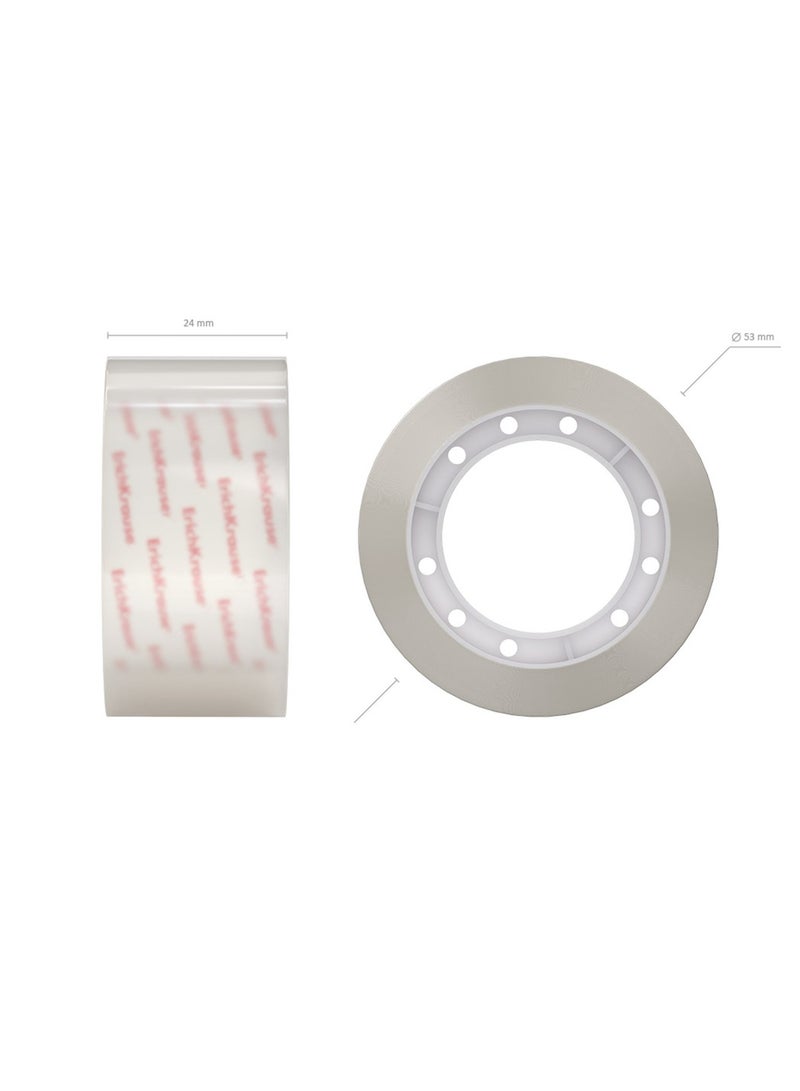 ErichKrause 1-Piece Clear Stationery Tape 24mmx33 Meter Size - Image 2