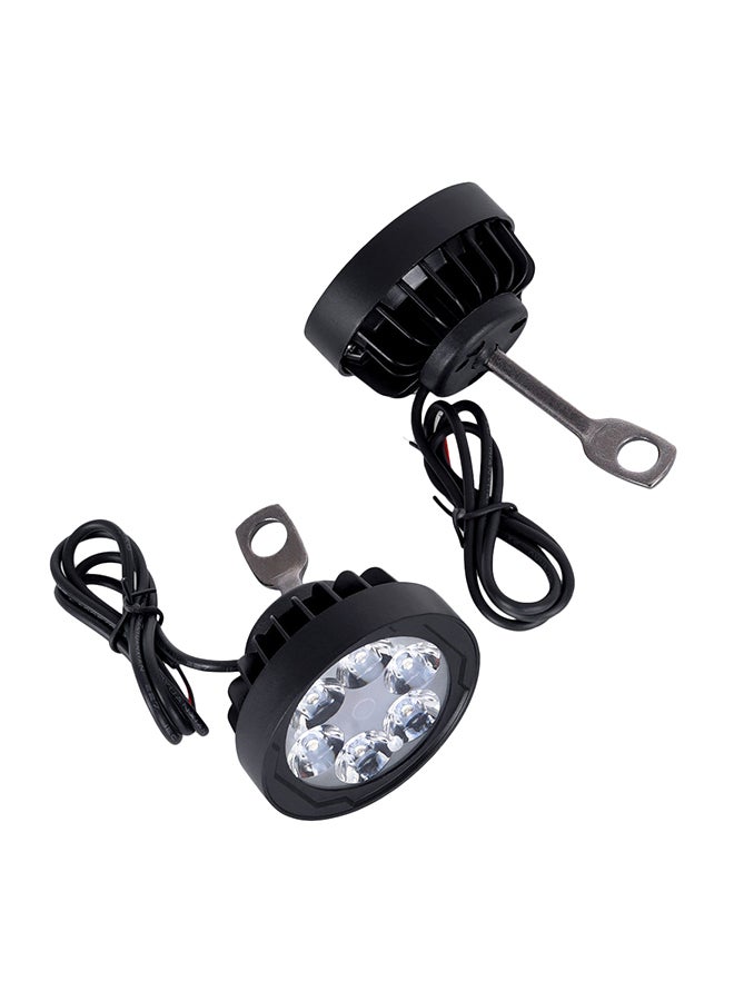إسكدنيا مجموعة أضواء ضباب أمامية للدراجات النارية، مضادة للماء بـ6 مصابيح LED وجهد 12 إلى 80 فولت، مكونة من قطعتين - Image 3