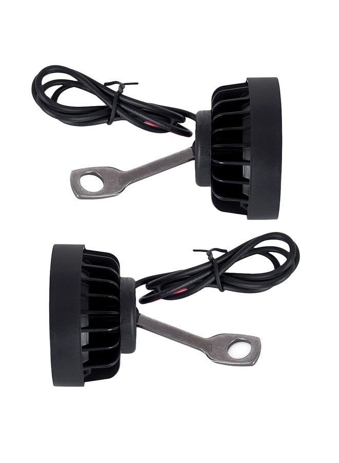 إسكدنيا مجموعة أضواء ضباب أمامية للدراجات النارية، مضادة للماء بـ6 مصابيح LED وجهد 12 إلى 80 فولت، مكونة من قطعتين - Image 2