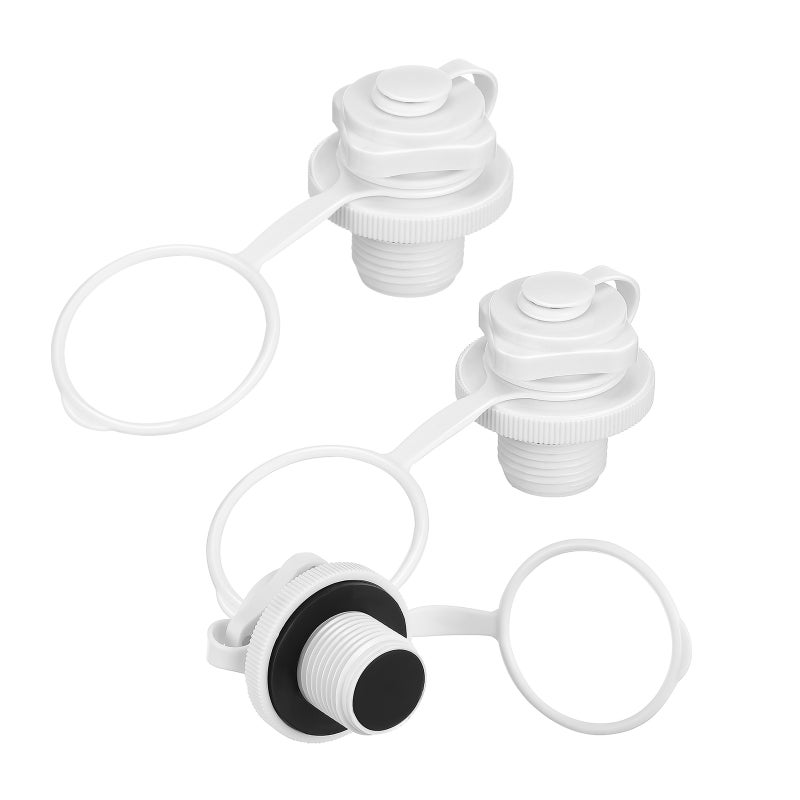 3pcs Inflatable Plug Replacement: Air Mattress Plug Kayak Air Valve 22mm Thread - Spiral Screw Valve for Quick Inflate & Deflate Anti-Leakage for Dinghy Raft Pool Boats Airbed - Image 5