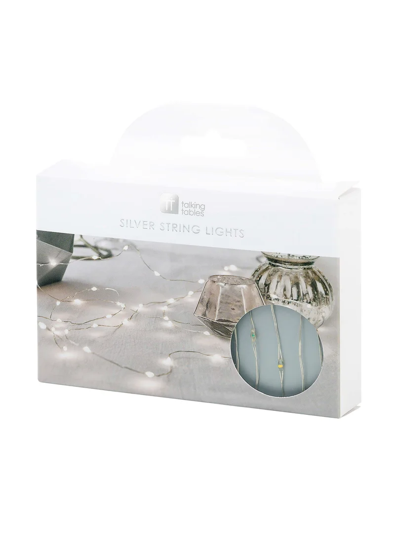 توكينج تيبلز Party Illuminations Silver Wire Led Lights, 3M