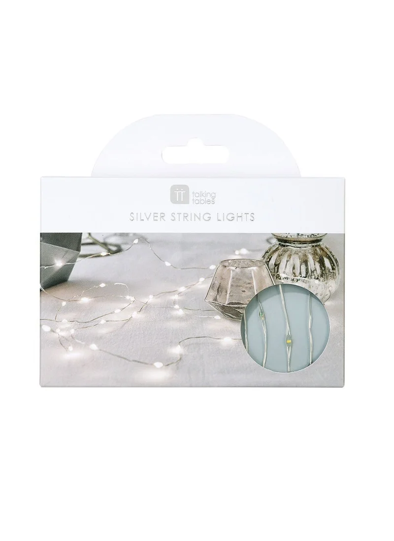 توكينج تيبلز Party Illuminations Silver Wire Led Lights, 3M