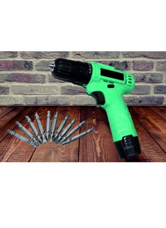 DRONA DRONA Cordless Drill Driver Kit for Drilling and Screwdriver Keyless Chuck with 2 batteries Reversible Variable Speed and Torque Setting With PH Bit set  - Image 1