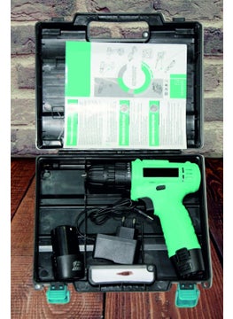 DRONA DRONA Cordless Drill Driver Kit for Drilling and Screwdriver Keyless Chuck with 2 batteries Reversible Variable Speed and Torque Setting With PH Bit set  - Image 3