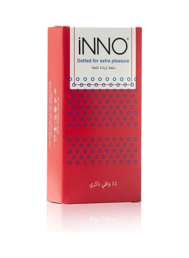 INNO 12-Piece Dotted Condoms - Image 1