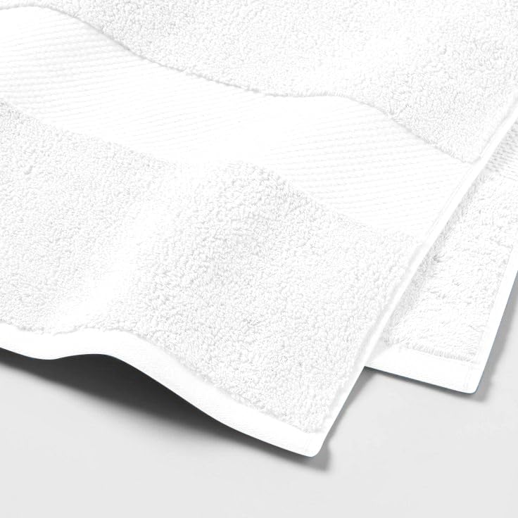 Home Studio Home Plus Studio 100 Cotton Fade Resistant 650 GSM Bath Towel for Bath Travel Gym Beach Pool and Yoga 4Pcs White 30 x 60 - Image 5
