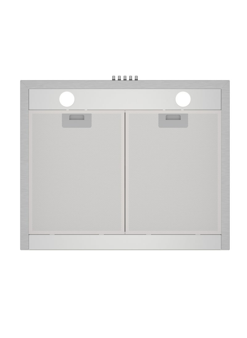 GL General General GL 60x50cm Wall Ranger Hood, Noiseless, T Model, Silver, 5 Filters, 3 Speeds, 2 Lights, High Quality, Easy to Clean  - Image 4