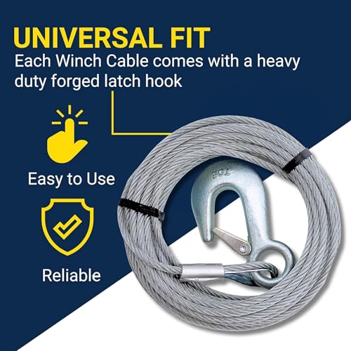 Tie Down Engineering 59385 Winch Cable 3/16" x 25' - Image 3