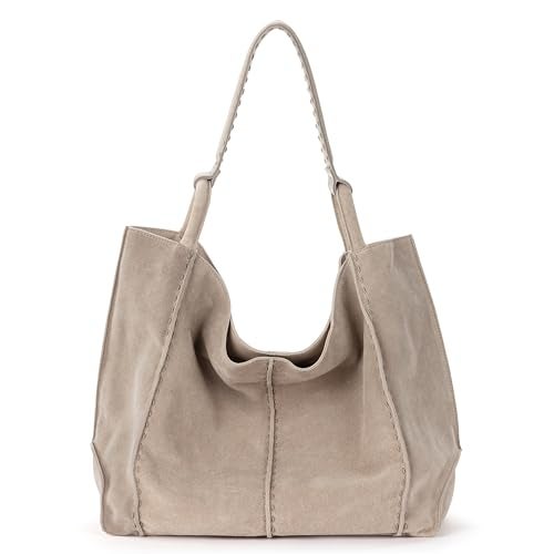 The Sak Los Feliz Large Tote Bag - Premium Leather Handbag With Stylish Design For Everyday, Travel, Beach Bag - Roomy, Durable, Lined Purse With Shoulder Bag Strap, Zipper Pocket - Image 1