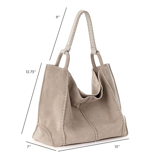 The Sak Los Feliz Large Tote Bag - Premium Leather Handbag With Stylish Design For Everyday, Travel, Beach Bag - Roomy, Durable, Lined Purse With Shoulder Bag Strap, Zipper Pocket - Image 4