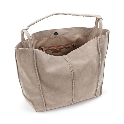 The Sak Los Feliz Large Tote Bag - Premium Leather Handbag With Stylish Design For Everyday, Travel, Beach Bag - Roomy, Durable, Lined Purse With Shoulder Bag Strap, Zipper Pocket - Image 5
