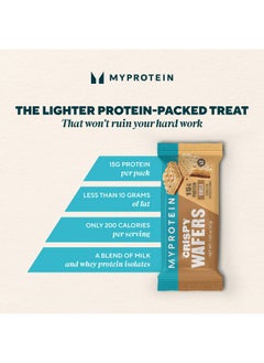 Myprotein Myprotein Protein Bars, Crispy Protein Wafers, 15g High Protein Snacks, Box of 10 Vanilla Wafers Packs, Milk & Whey Protein Isolate, Light & Crunchy Snack Bars, Delicious Protein Bar Squares  - Image 2
