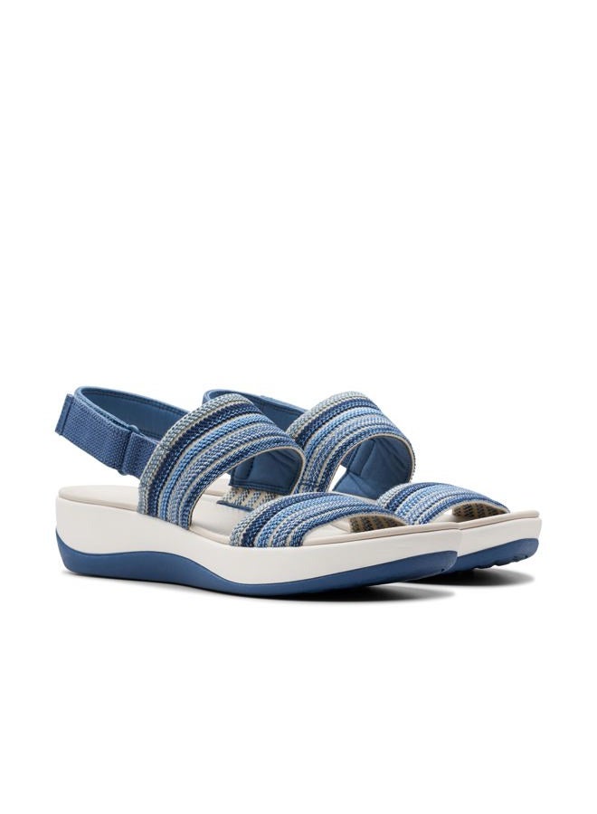clarks Women's Arla Stroll Flat Sandal, Blue Combi, 8, 38.5 EU - Image 5