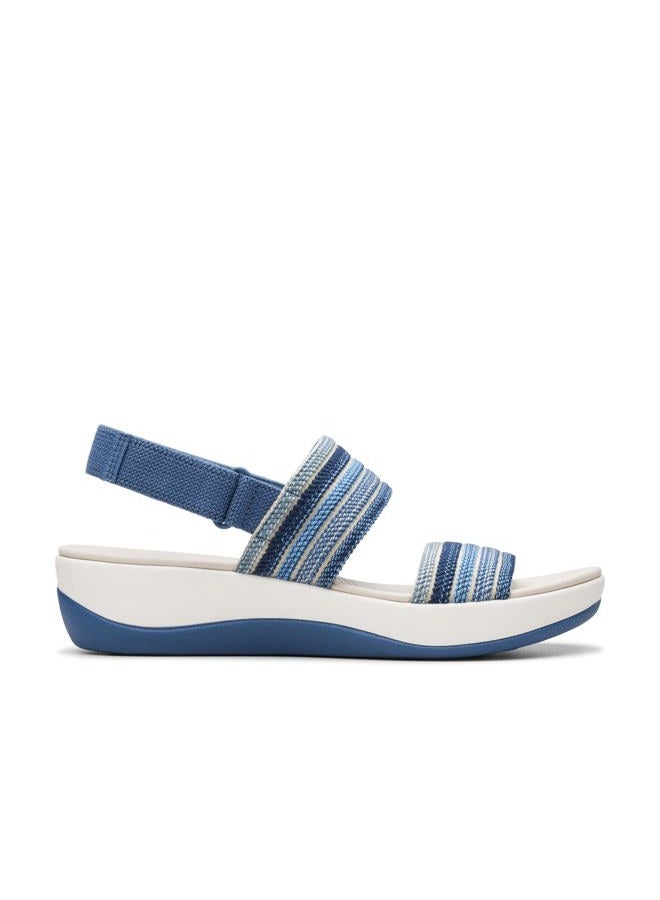 clarks Women's Arla Stroll Flat Sandal, Blue Combi, 8, 38.5 EU - Image 2