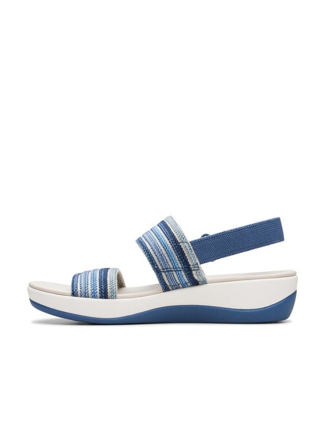 clarks Women's Arla Stroll Flat Sandal, Blue Combi, 8, 38.5 EU - Image 3