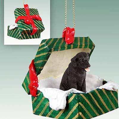Black Lab Gift Box Hishavic Ornament - Sweatherful!