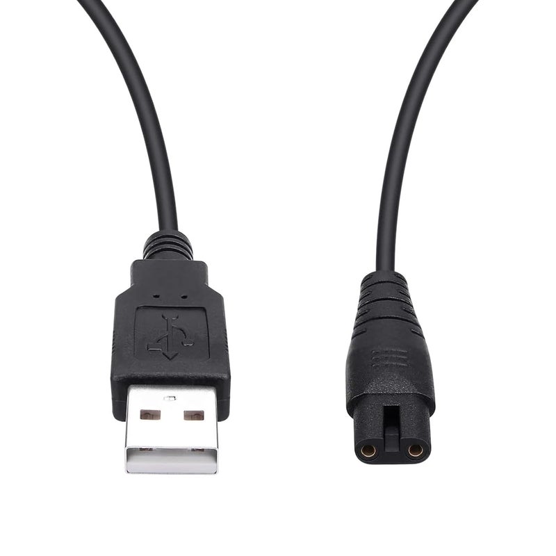 RAXSEG كابل شحن USB لـ Nicwell، Fairywill، Aquasonic، MOSPRO، Nicefeel، Zerhunt، Oralfree، Waterfloss، Tovendor، Hangsun، Initio، McNaval، Cremax وأجزاء استبدال كابل الشحن USB (أسود)... - Image 1