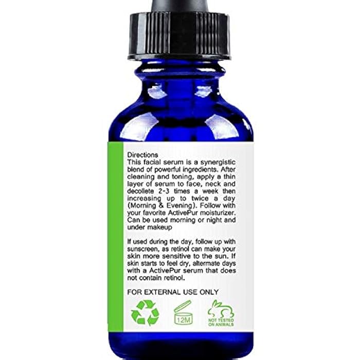 ActivePur Premium TEA TREE SERUM (Big Size 2 Oz/60 ml) Oil for Acne, 20% Vitamin C & B3 MSM Hyaluronic Acid Retinol Salicylic Acid Niacinamide Acne Scar Treatment Anti Aging Wrinkle Dark Spots Blemishes Pimple - Image 3