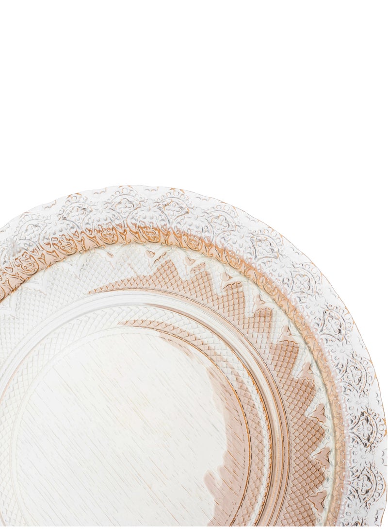 دانيا صحن كيك زجاج مع غطاء بلاستيك 30 سم - Image 3