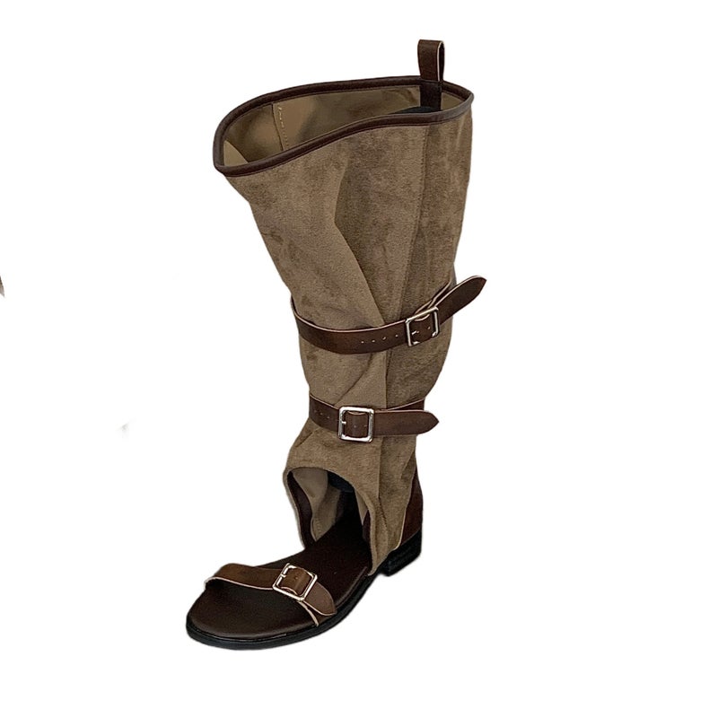 Women's Open Toe Block Heel Sandals - Image 5