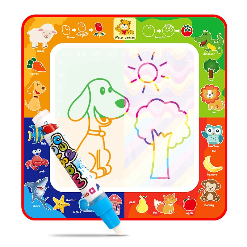 Large Children'S Water Canvas Colorful Magic Water Canvas Writing Blanket Clear Water Drawing Board Graffiti Pad - Image 2