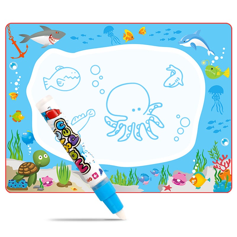 Large Children'S Water Canvas Colorful Magic Water Canvas Writing Blanket Clear Water Drawing Board Graffiti Pad - Image 1