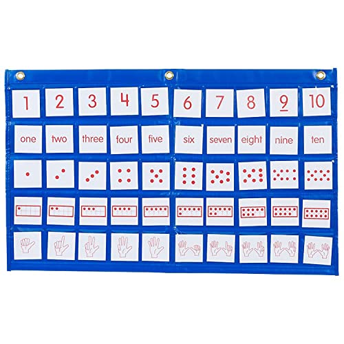 Didax DD-211773 Number Path Pocket Chart with Cards, Grade: 7 to Kindergarten (Pack of 51) - Image 1
