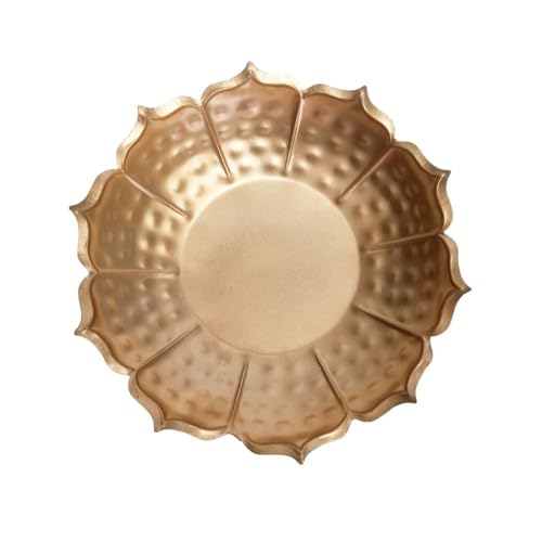 CraftVatika Urli Bowl Set for Decoration - Big Size Urli Bowl for Home Decor, Diwali Decoration Items for Home Decor, Elegant Urali Decor Bowl, Floating Flowers Diya Tealights Arrangement - Image 5