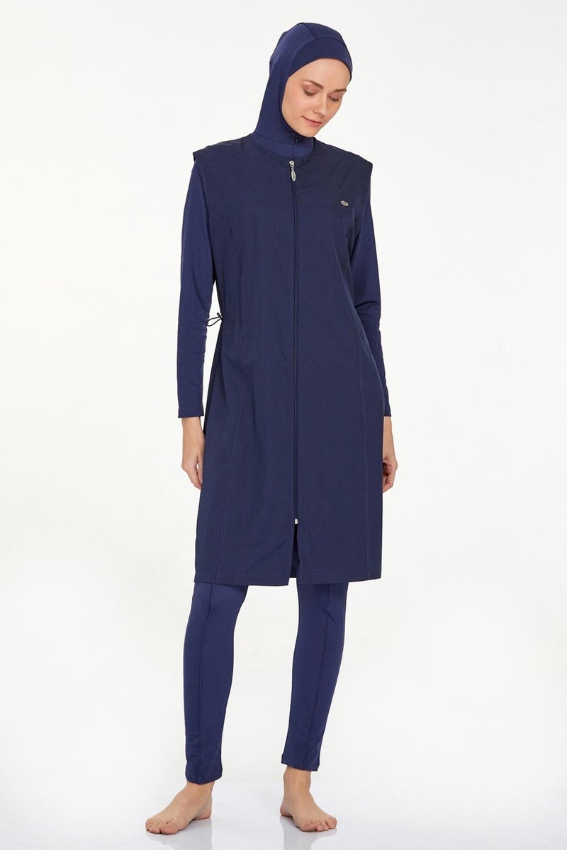 REMSA Jumpsuit Vest Fully Covered Hijab Swimsuit Mayte 2185 Dark Navy Blue - Image 5