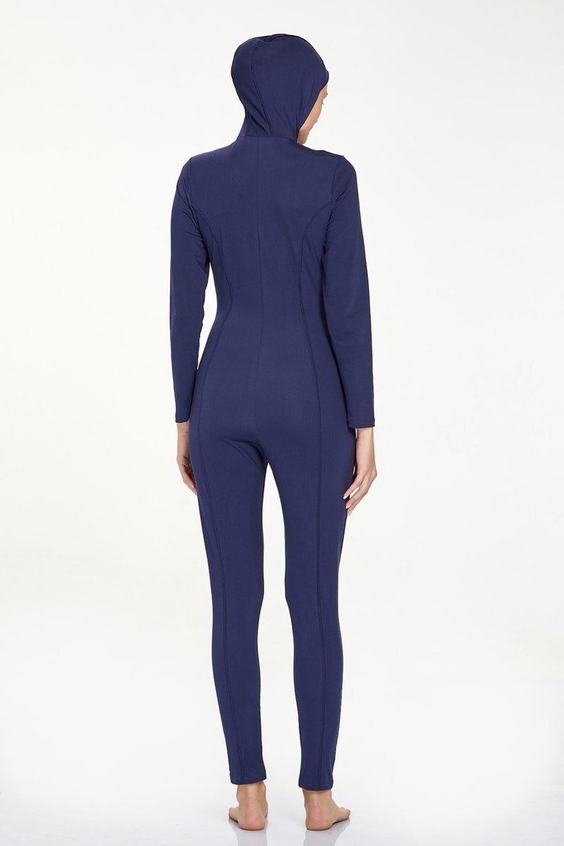 REMSA Jumpsuit Vest Fully Covered Hijab Swimsuit Mayte 2185 Dark Navy Blue - Image 4