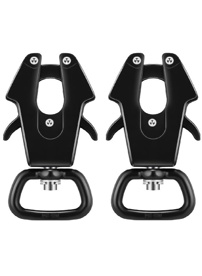 Reginary 2 Pcs Frog Clip Dog Leash Clip 360 Degree Swivel Clip Heavy Duty Quick Release Clip Metal Dog Leash Buckle Dog Leash Clasp Dog Chain Buckle for Linking Pet Collar and Pet Supplies - Image 1