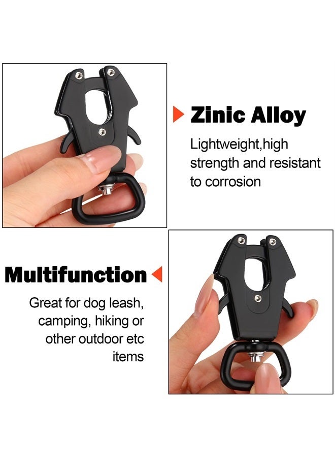 Reginary 2 Pcs Frog Clip Dog Leash Clip 360 Degree Swivel Clip Heavy Duty Quick Release Clip Metal Dog Leash Buckle Dog Leash Clasp Dog Chain Buckle for Linking Pet Collar and Pet Supplies - Image 3