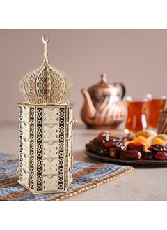 Beauenty DIY Ramadan Countdown Calendar with 30 Storage Drawers Muslim Ramadan Eid Gift, LED Ramadan Lights for Ramadan Home Decoration Party  - Image 3