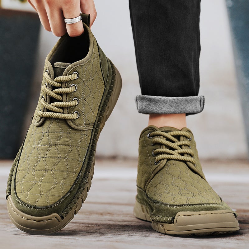 Men's Winter Cotton-padded Ankle Boots with Fleece Lining - Image 4