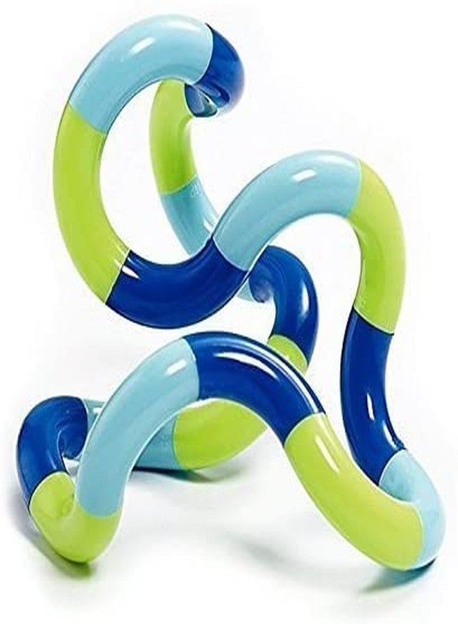Tangle Jr. Brain Tools Classic Sensory Fidget Toy, 3 Pack, Tropical, White Blue, Pink Clear Blue - Image 4