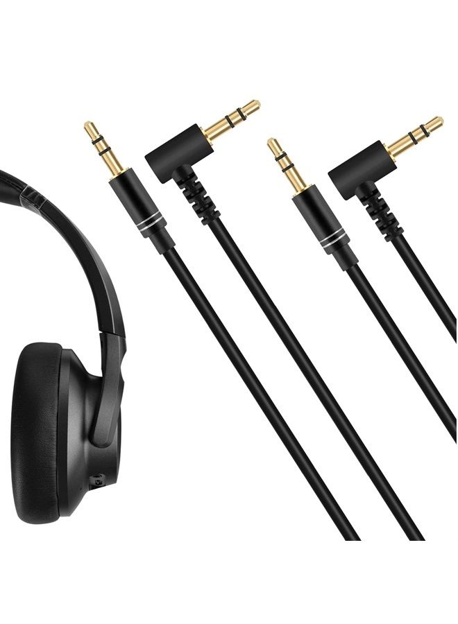 Linkidea Audio Cable for Soundcore H30i, Life Q35/Q30/Q20 Series, Vortex, Q20i, Space Q45/One Headphones, 3.5mm TRS Replacement Aux Cord (5ft / 1.5 m) 