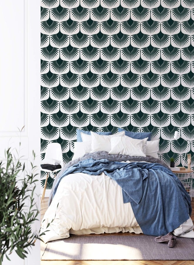 Stencil Revolution Art Deco Cranes Pattern Wall Stencil - Decorate Your Home for Less - Bathroom Stencils, Deco Stencil, Cranes Stencil, Large Stencil Wall - Image 3