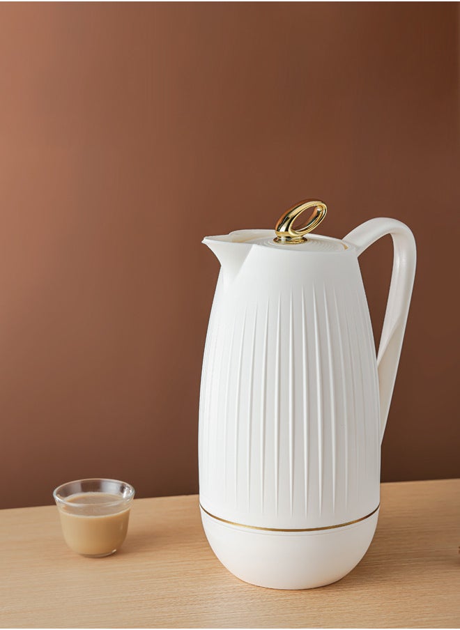 REEM Tea/Coffee Flask 1L Ivory/Gold  - Image 1