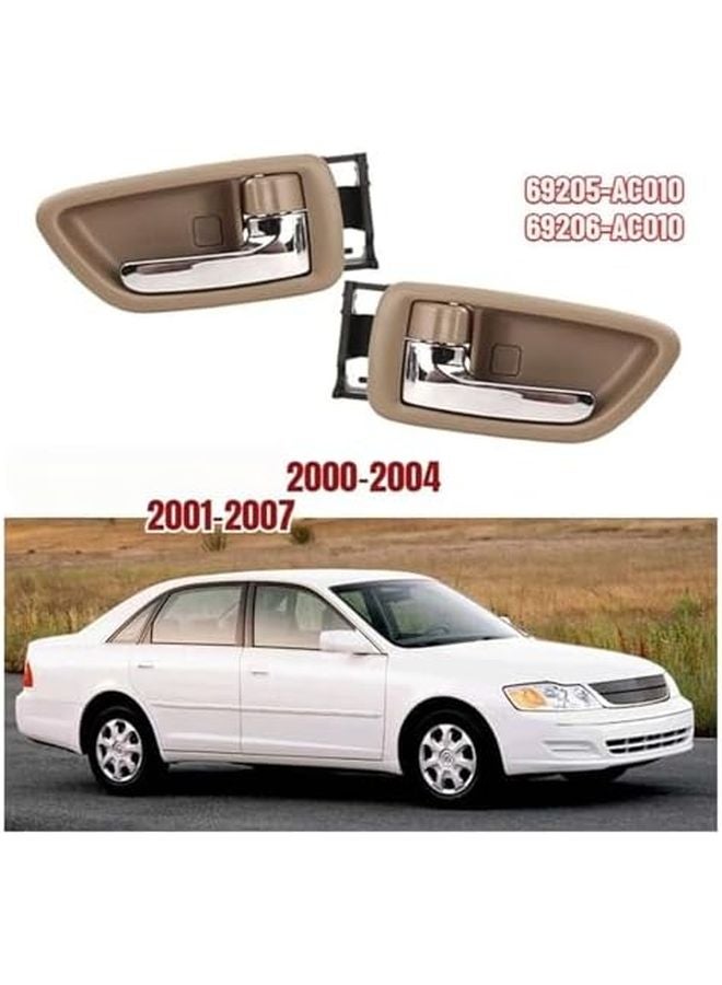 Right Beige Chrome Interior Door Handle For Toyota Avalon 2000 2004 Sequoia 2001 2007 - Image 3