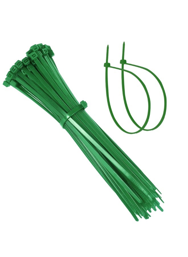 Self-Locking Plastic Cable Zip Ties, 100 Pack UV Resistant Wire Straps for Home Office Garage Indoor Outdoor Cable Management - Image 1