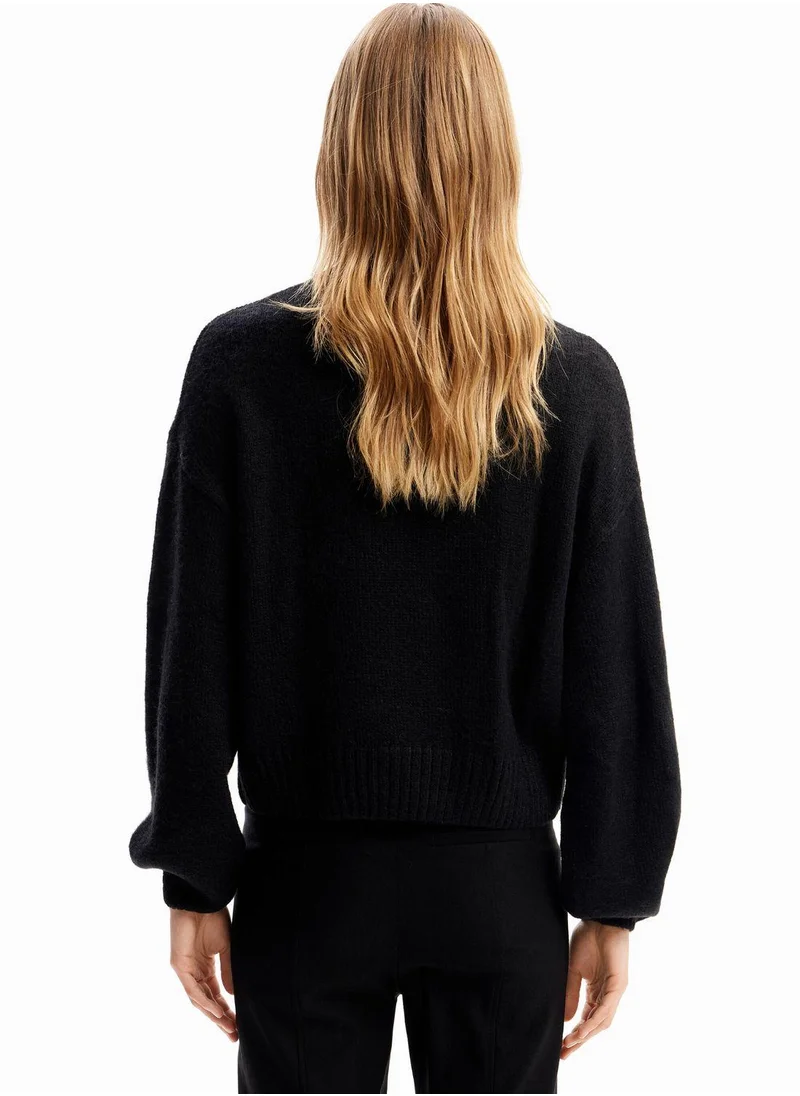 ديسيجوال Chunky Knitted Butterfly Pullover