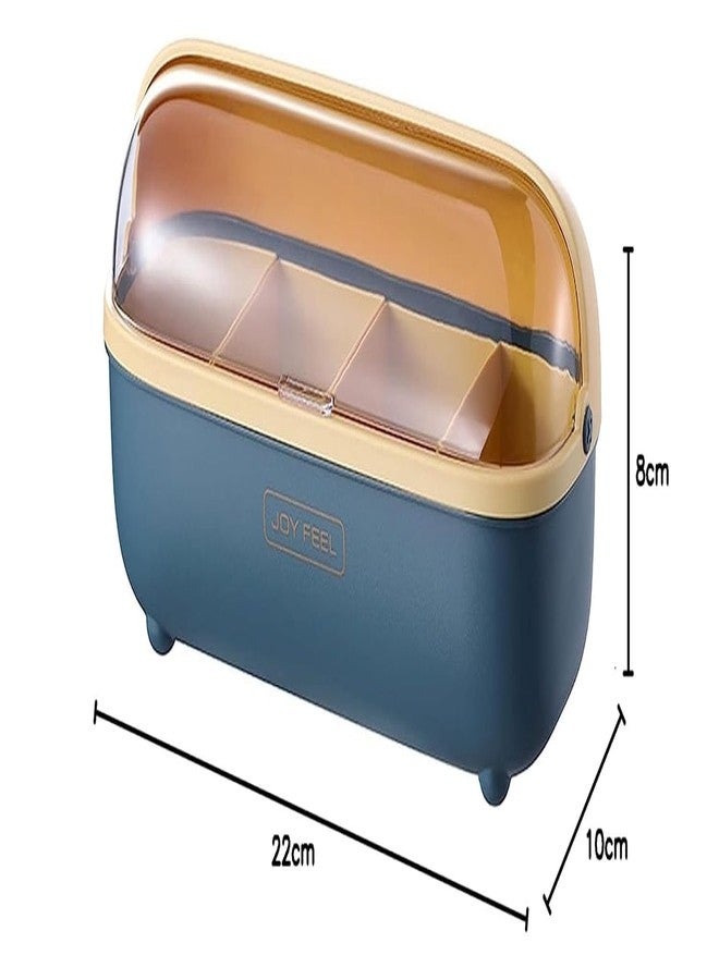 BSBDA 4 Compartments Seasoning Box With Lid, Seasoning Storage Box Container, Seasoning Box with Cover and Serving Spoons, Kitchen Condiment Jars - Image 3
