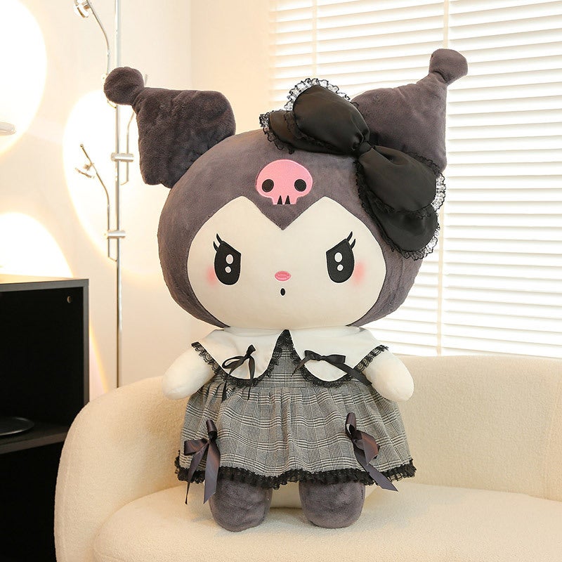 kuromi Sanrio Kuromi plush toy with soft filling, plush doll for children's room decoration, suitable as a children's gift and party gift - Image 1